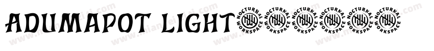 AdumaPOT Light字体转换